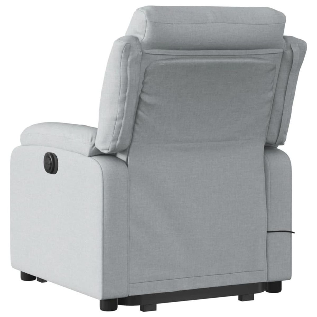 VIDAXL Fauteuil de massage inclinable Gris clair Tissu