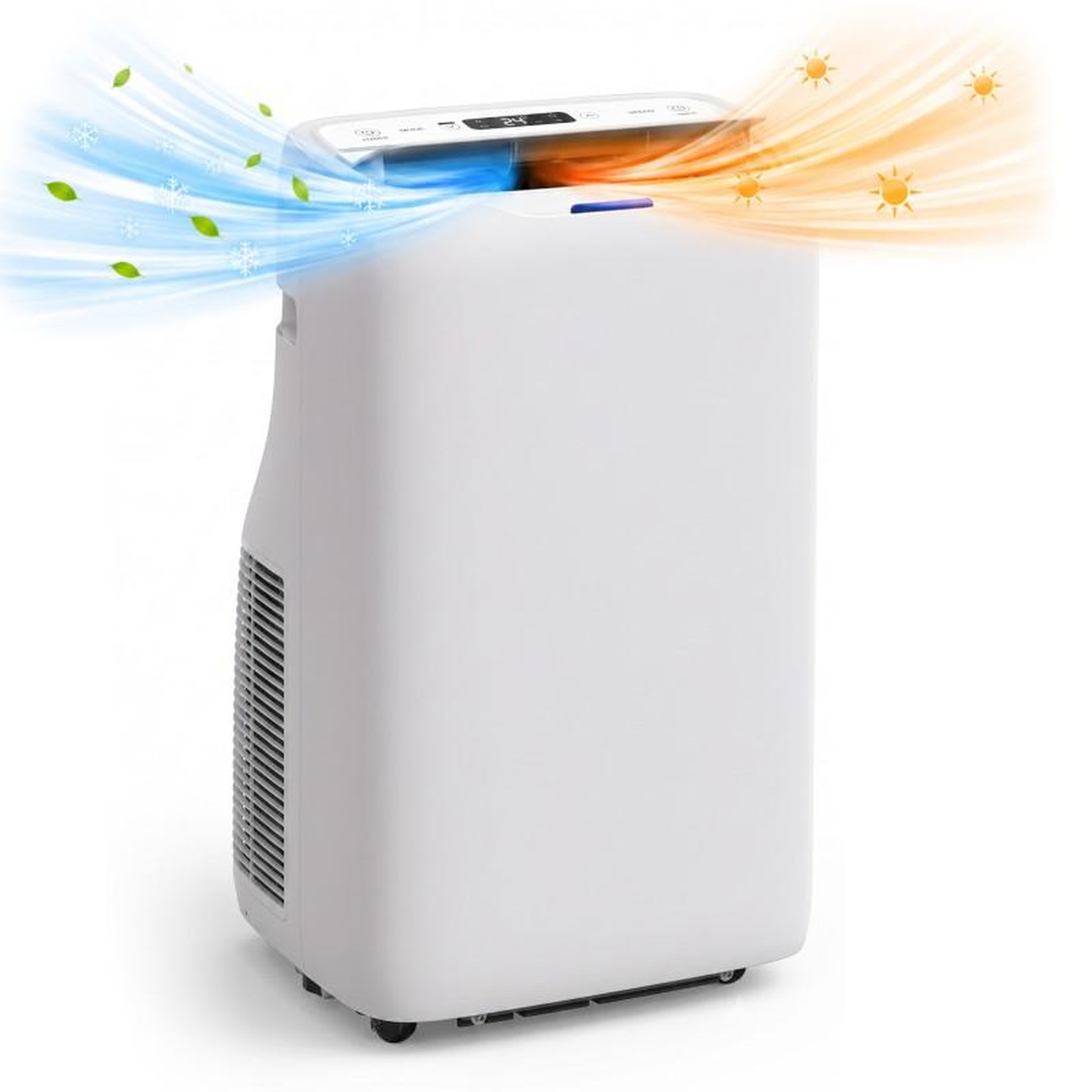 Voir la diapositive 3 : Climatiseur portable - 14000 btu - froid & chaud - wi-fi