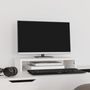 Voir la diapositive 3 : VIDAXL Support de moniteur Blanc 50x27x10 cm Bois de pin solide