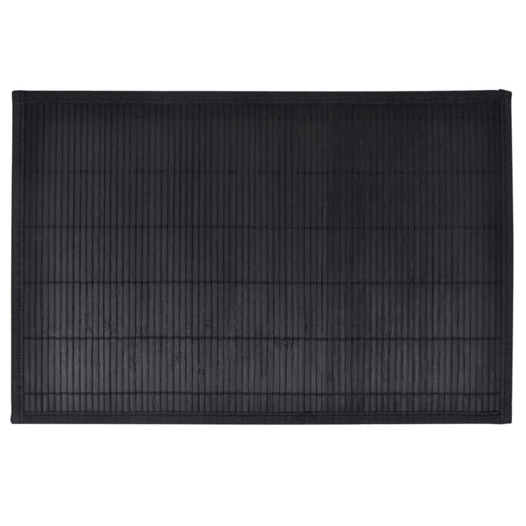 Voir la diapositive 2 : VIDAXL Napperons 6 pcs Bambou 30 x 45 cm Noir