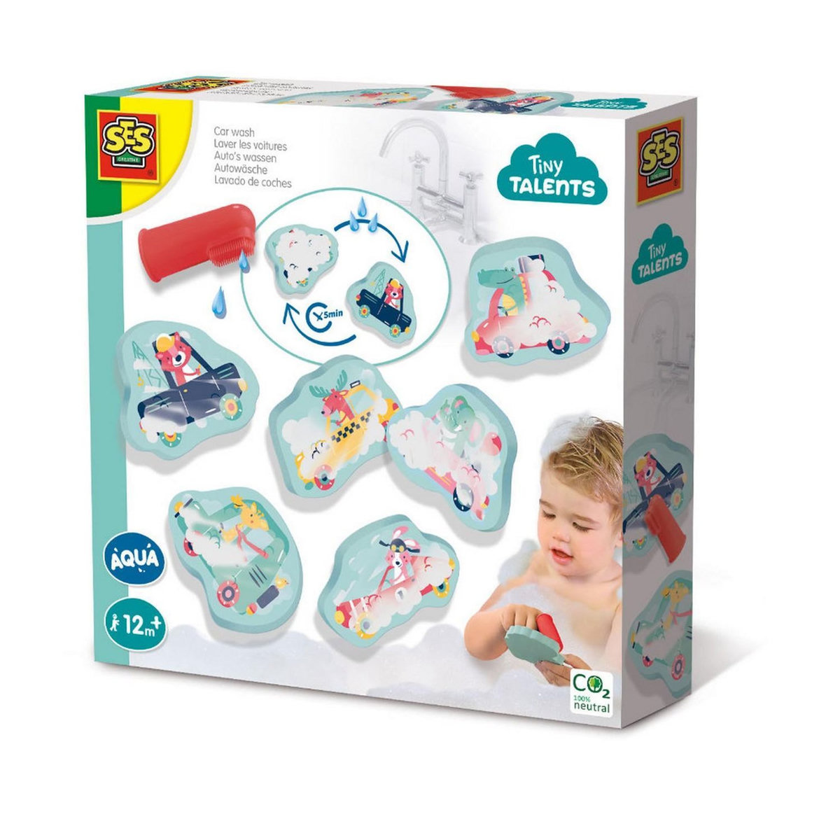 SES Creative Jouet de bain : Lavage de voitures