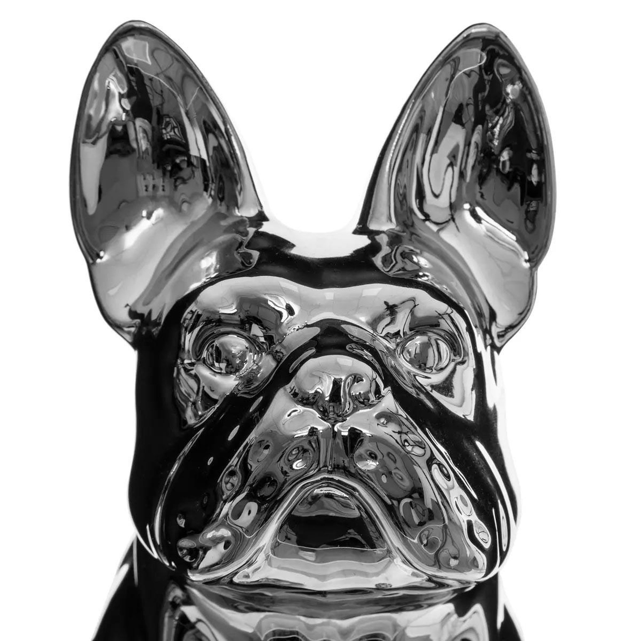 Voir la diapositive 2 : ATMOSPHERA Statuette déco  bulldog  22cm argent