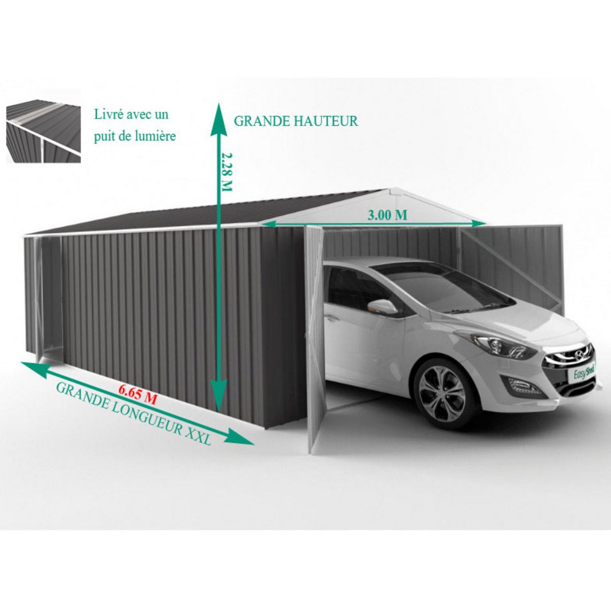 Garage métal Cogea / 19.47 m²