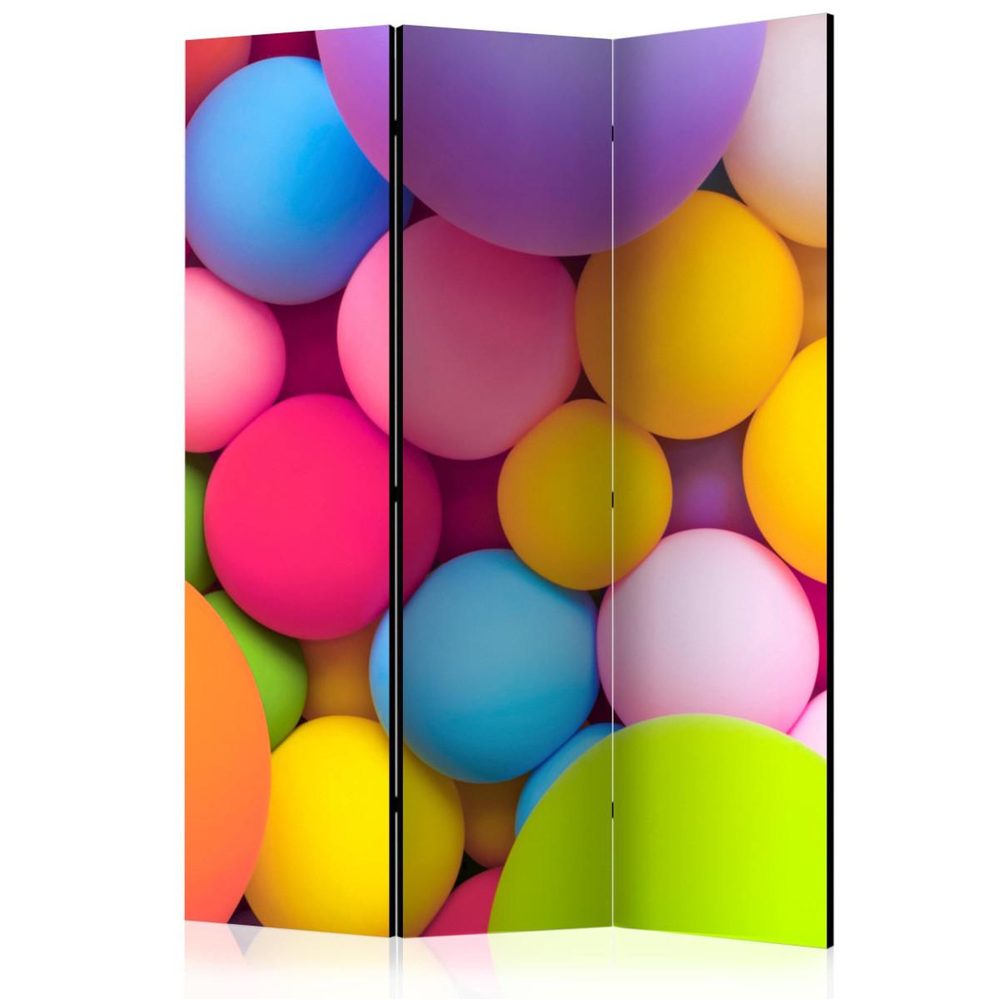Paris Prix Paravent 3 volets  colourful balls  135x172cm