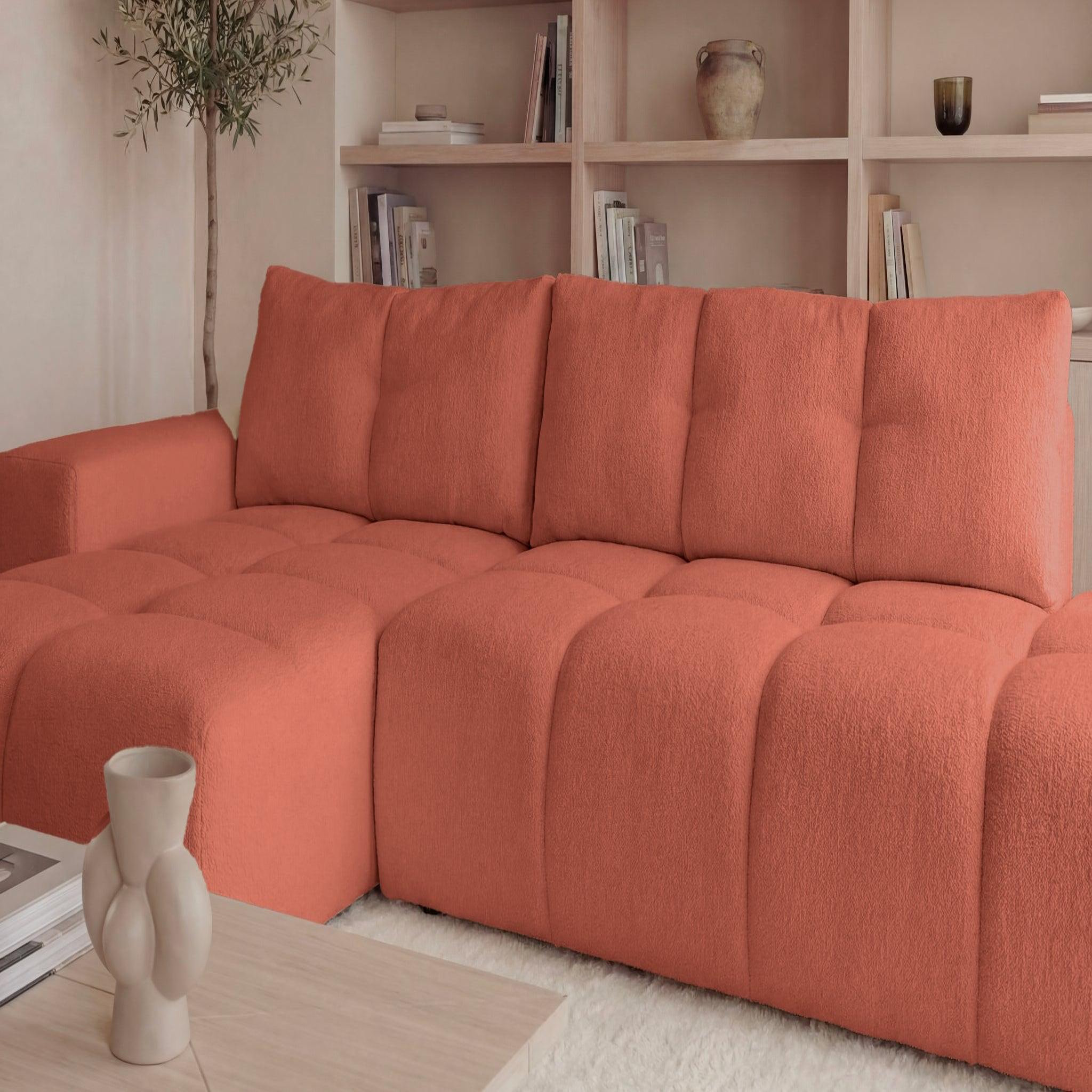 Voir la diapositive 4 : CASANOVA PARIS Constance - canapé d'angle tissu chenille