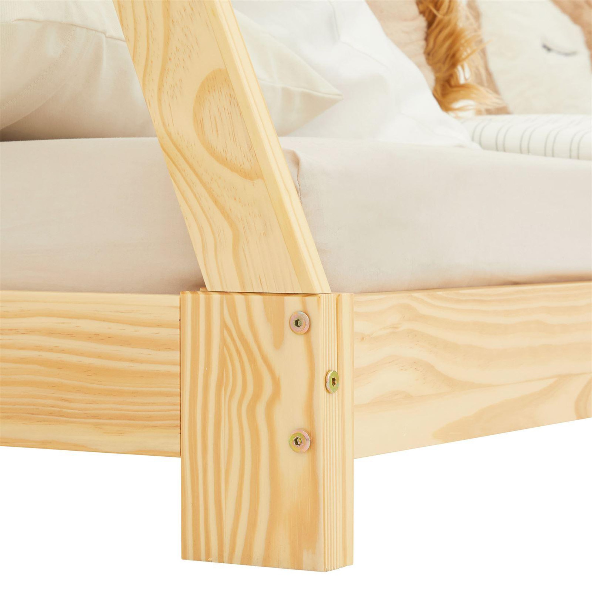 Voir la diapositive 4 : IDIMEX Lit tipi ELIN, 90 x 200 cm en pin massif