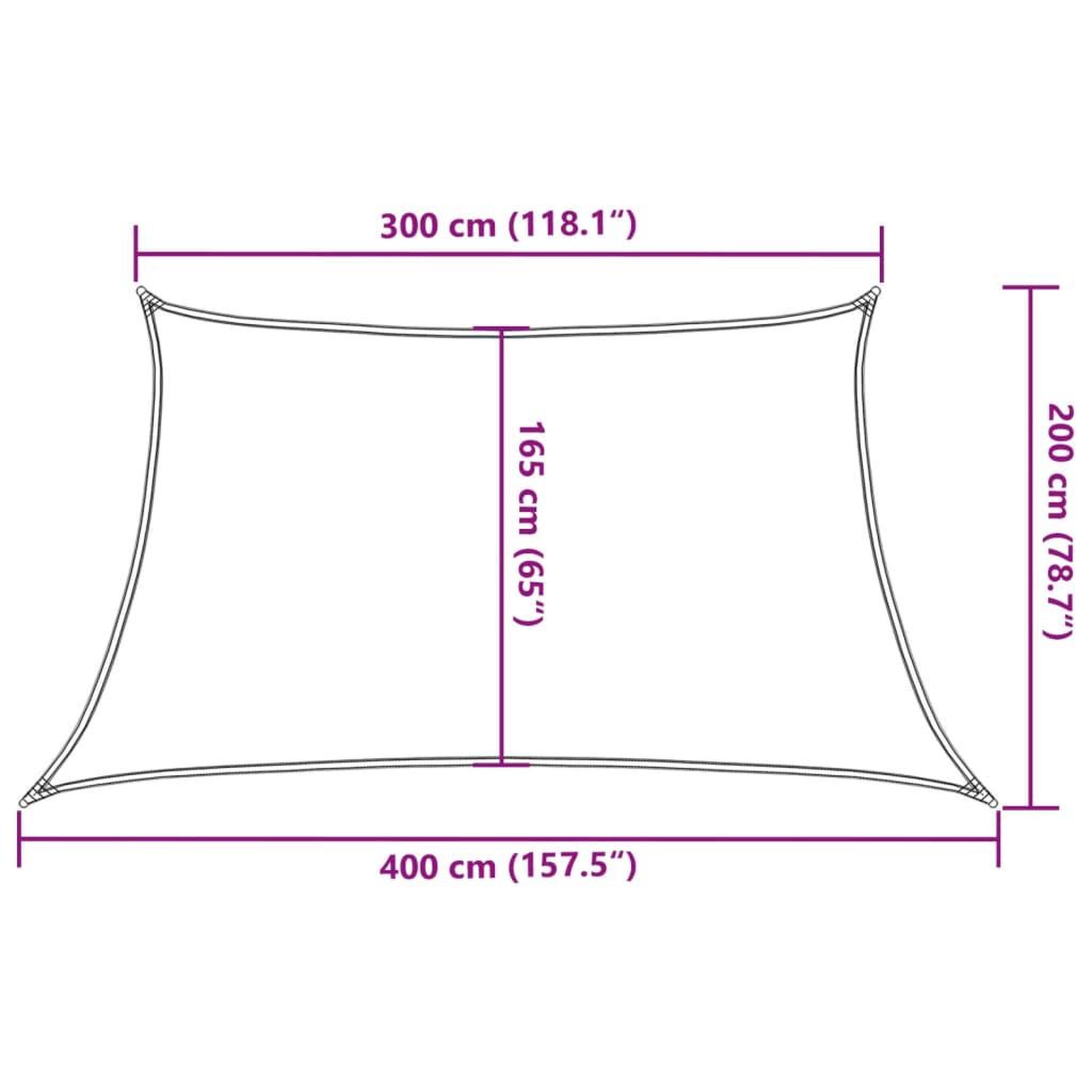 Voir la diapositive 6 : VIDAXL Voile d'ombrage 160 g/m^2 Noir 3/4x2 m PEHD