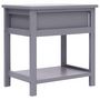 Voir la diapositive 5 : VIDAXL Tables de chevet 2 pcs Gris 40x29x42 cm Bois de Paulownia