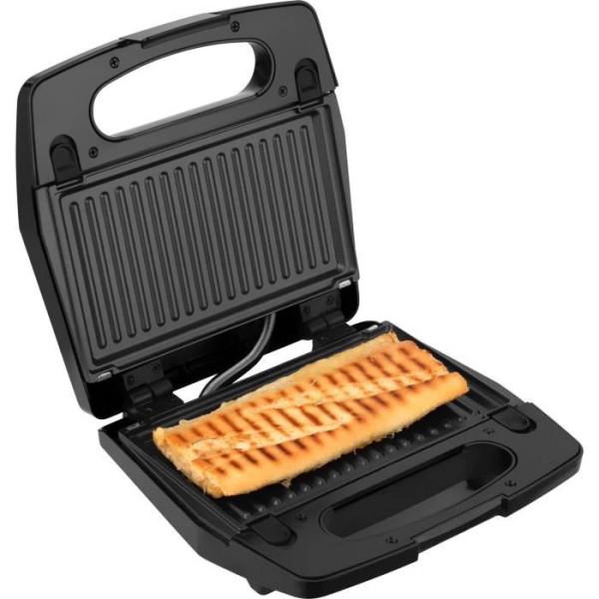Voir la diapositive 6 : MARKET24 Appareil - Machine a Croque Monsieur Appareil a  3 en 1 - SENCOR - SSM 9410SS - 700 W - 3 plaques - Boîtier CoolTouch - Argent