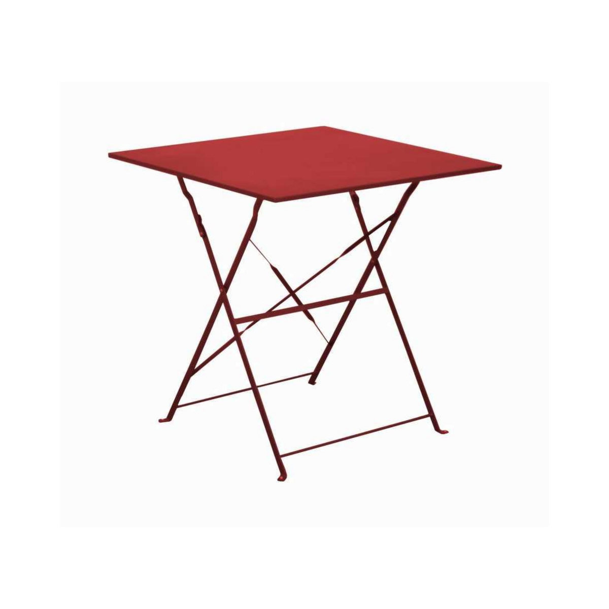 Proloisirs Guéridon Cuba carré - 70 x 70 cm - rouge