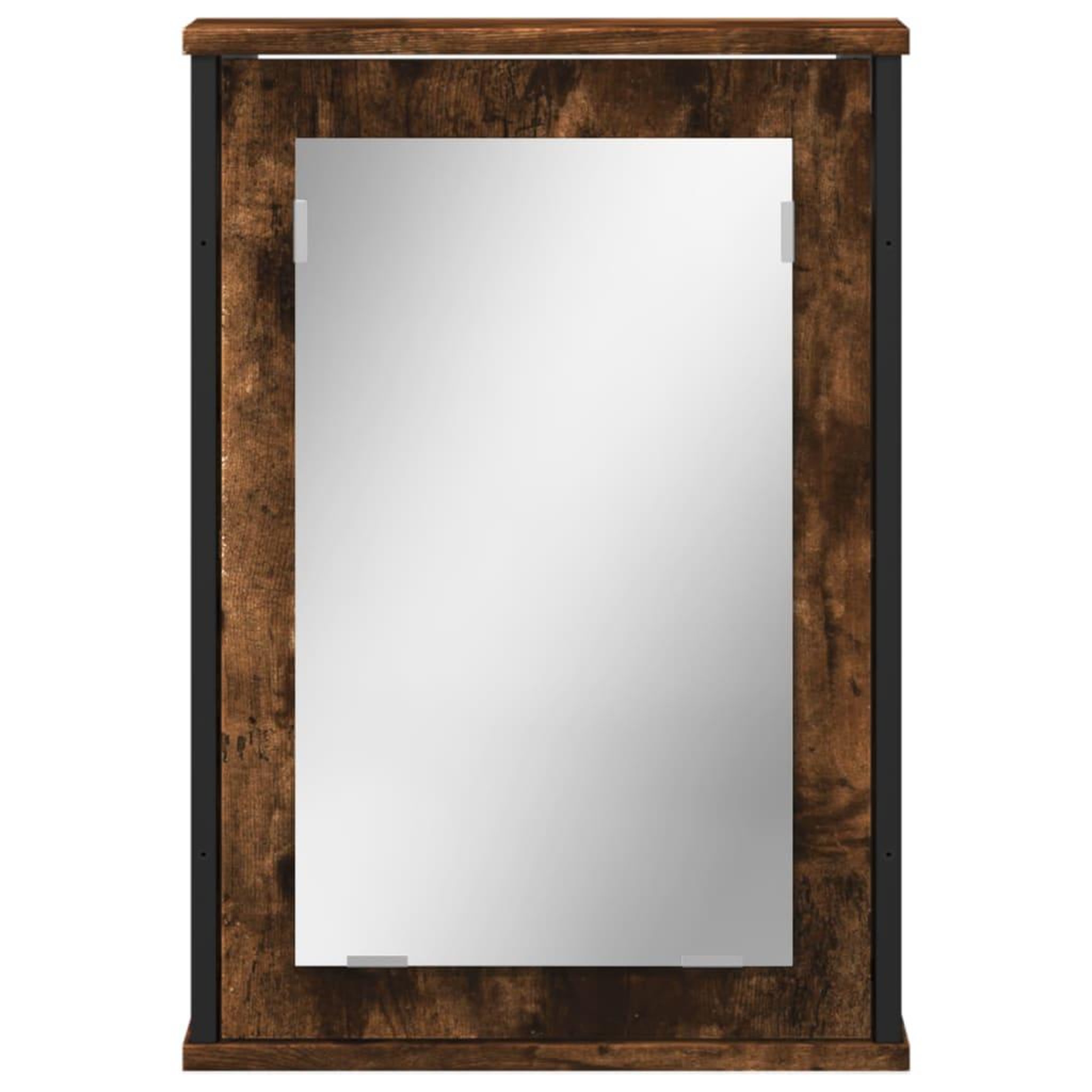 Voir la diapositive 4 : VIDAXL Armoire a miroir de salle de bain chene fume bois d'ingenierie