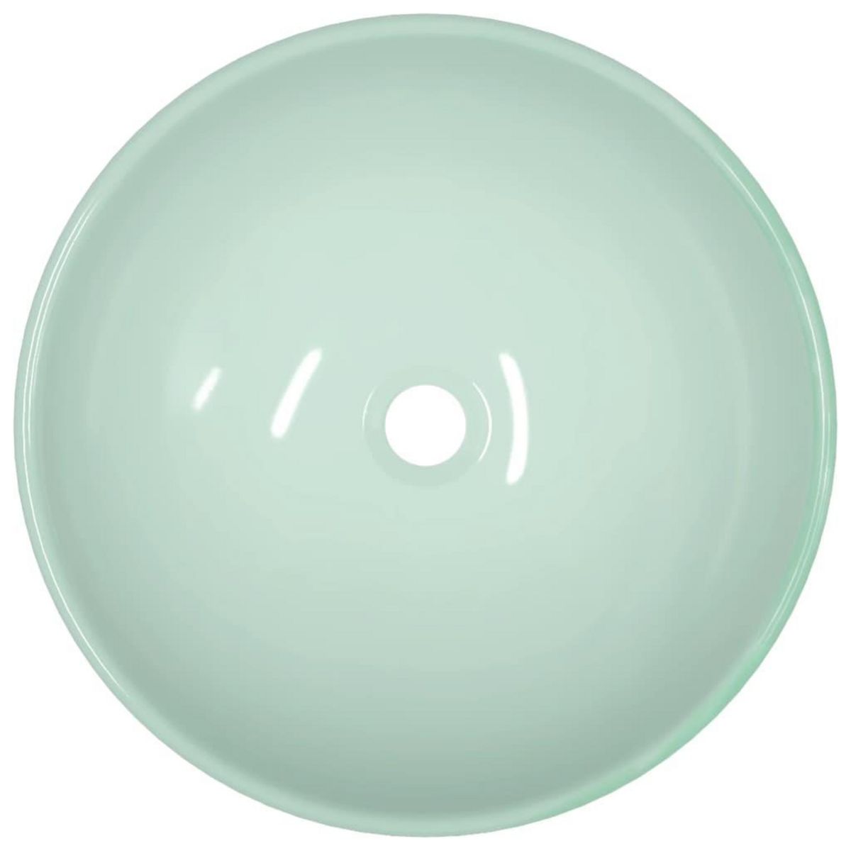 VIDAXL Lavabo Verre trempe 42x14 cm Blanc