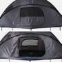 SWEEEK Trampoline 370 bleu avec pack d'accessoires + tente de camping
