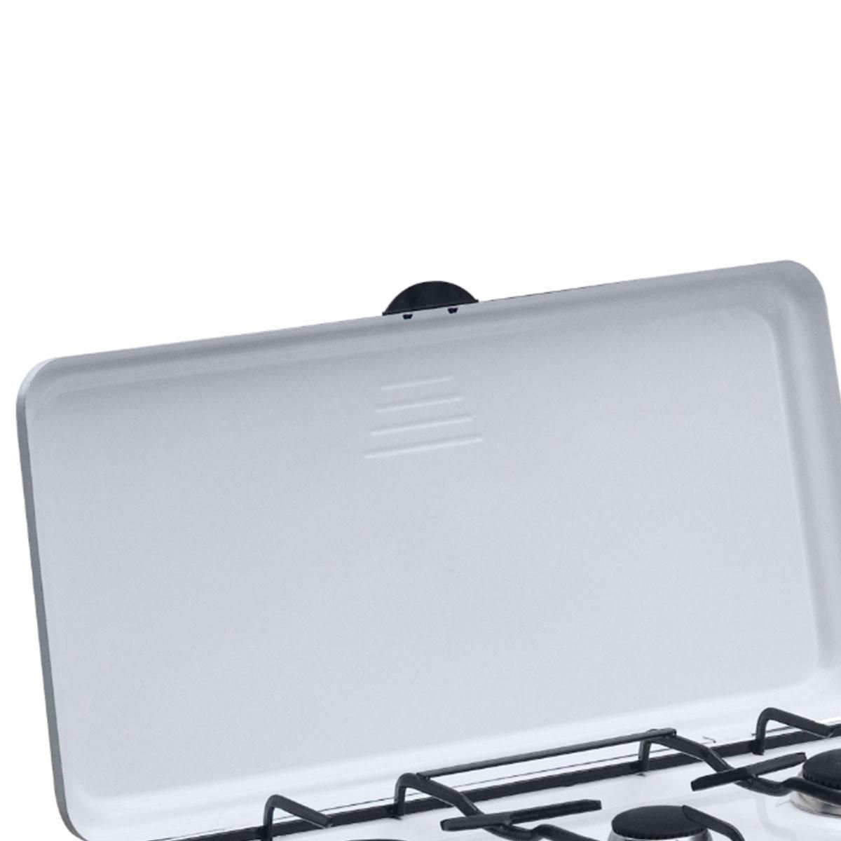 INTEC Réchaud gaz 3 feux 4100W - Brûleurs fonte Grille et Couvercle - Plaque de Cuisson Gaz Butane ou Propane