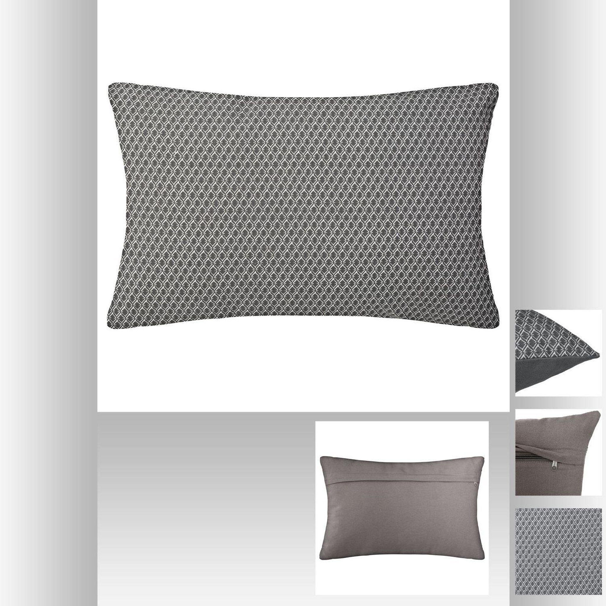 Voir la diapositive 4 : ATMOSPHERA Coussin rectangulaire en coton à motif Otto