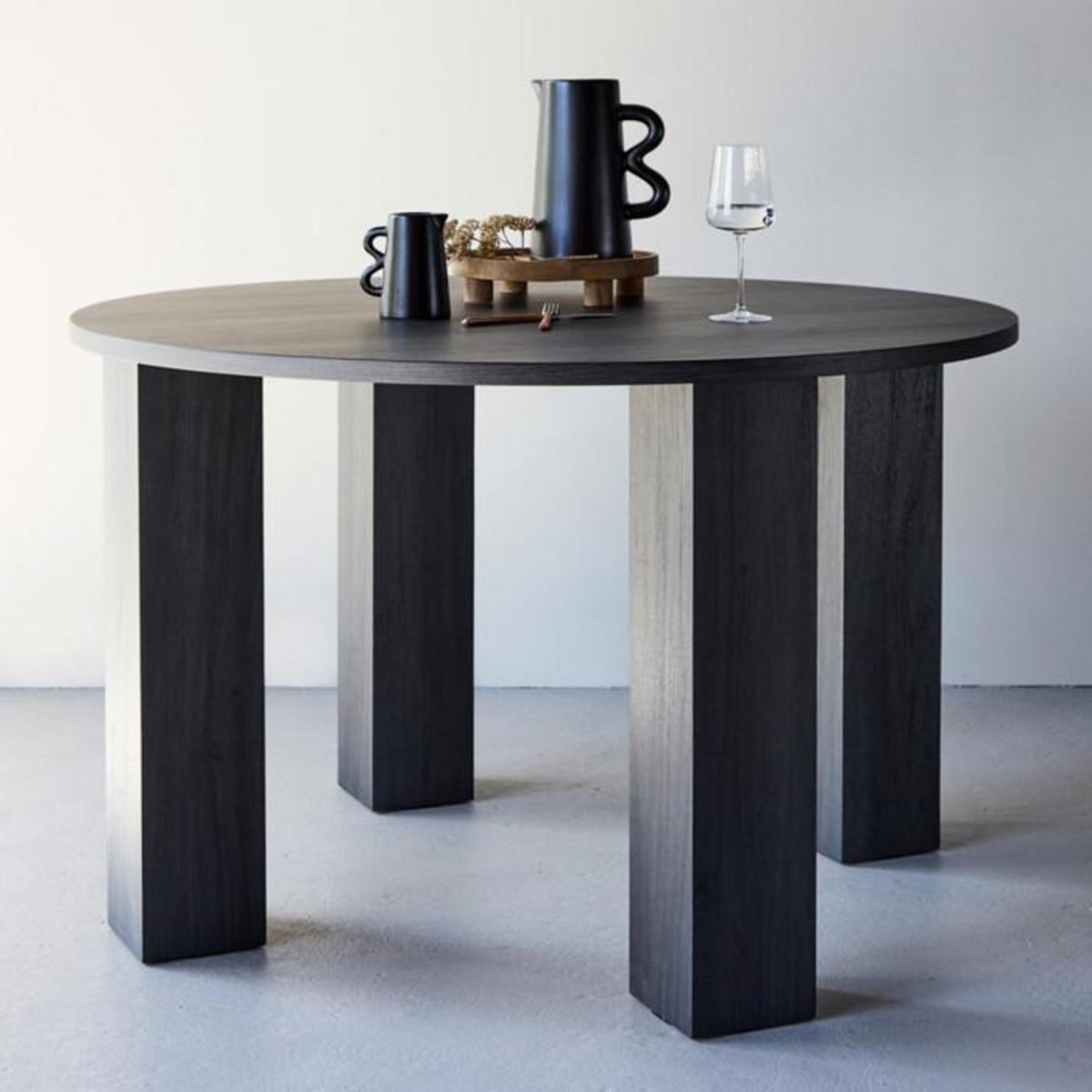 Paris Prix Table à Manger Design  Juno  120cm Noir