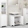 Voir la diapositive 3 : VIDAXL Armoire de salle de bain Blanc 60x33x61 cm Bois d'ingenierie