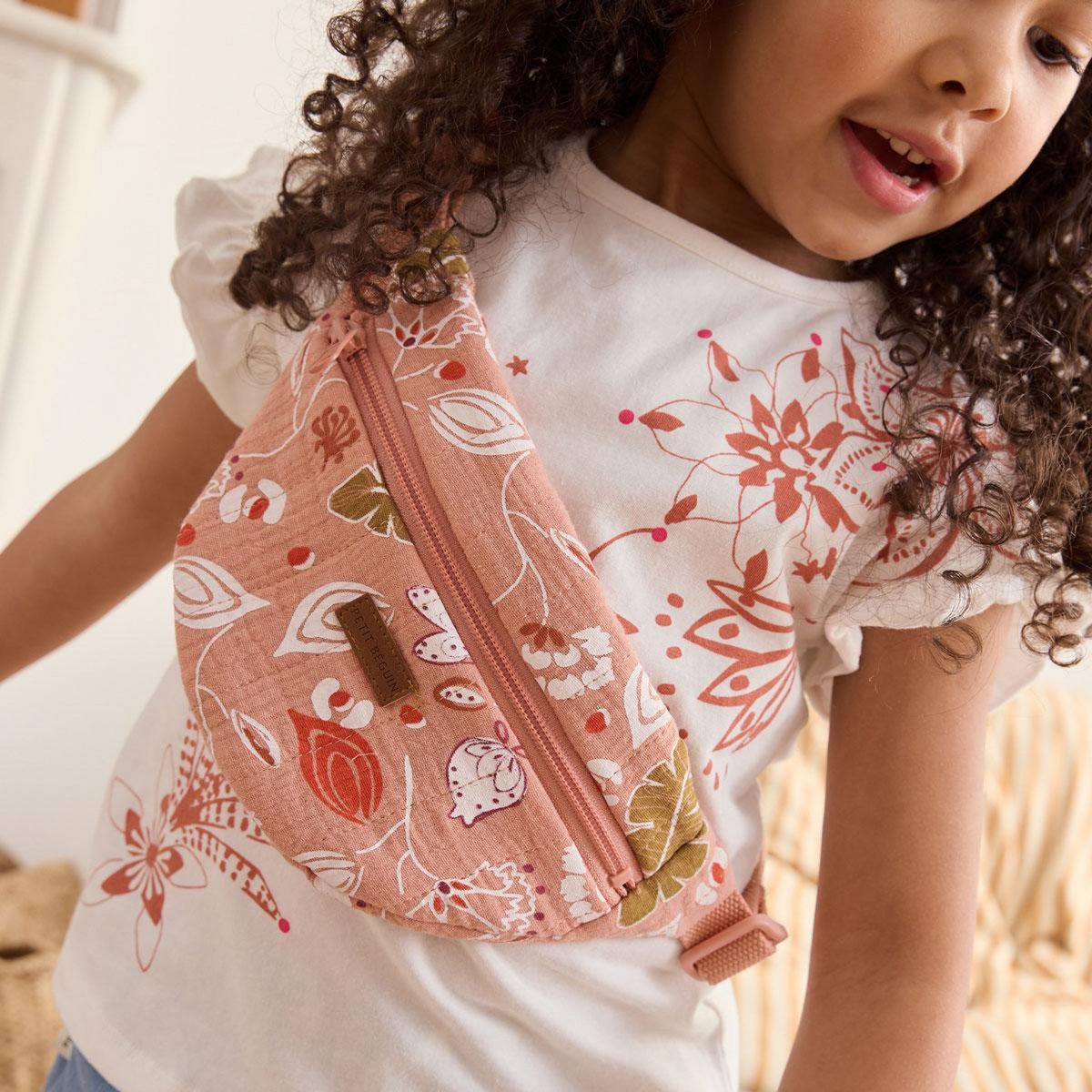 Petit Béguin Sac banane enfant en gaze de coton Mindanao