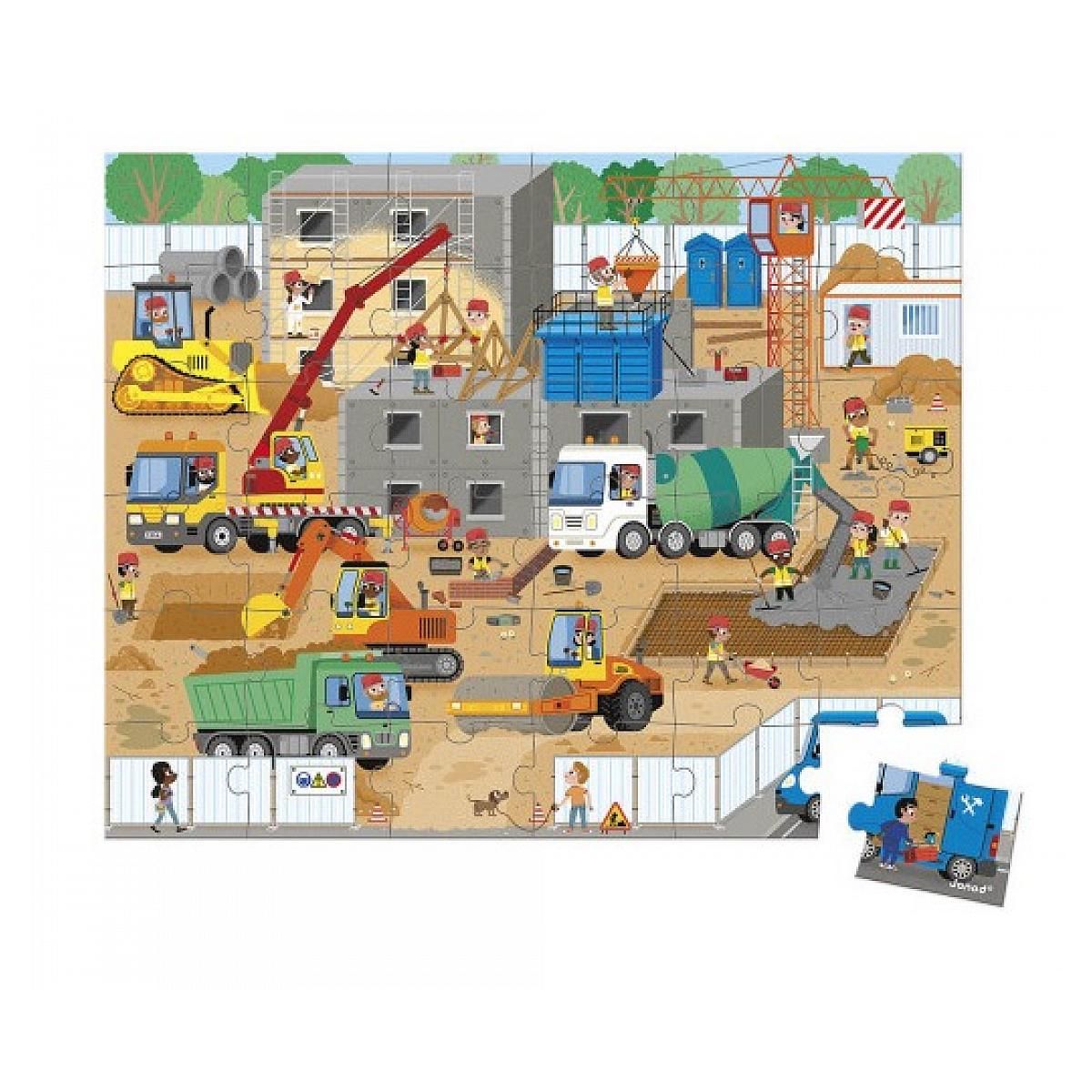 Juratoys-Janod puzzle les chantiers 36 pieces