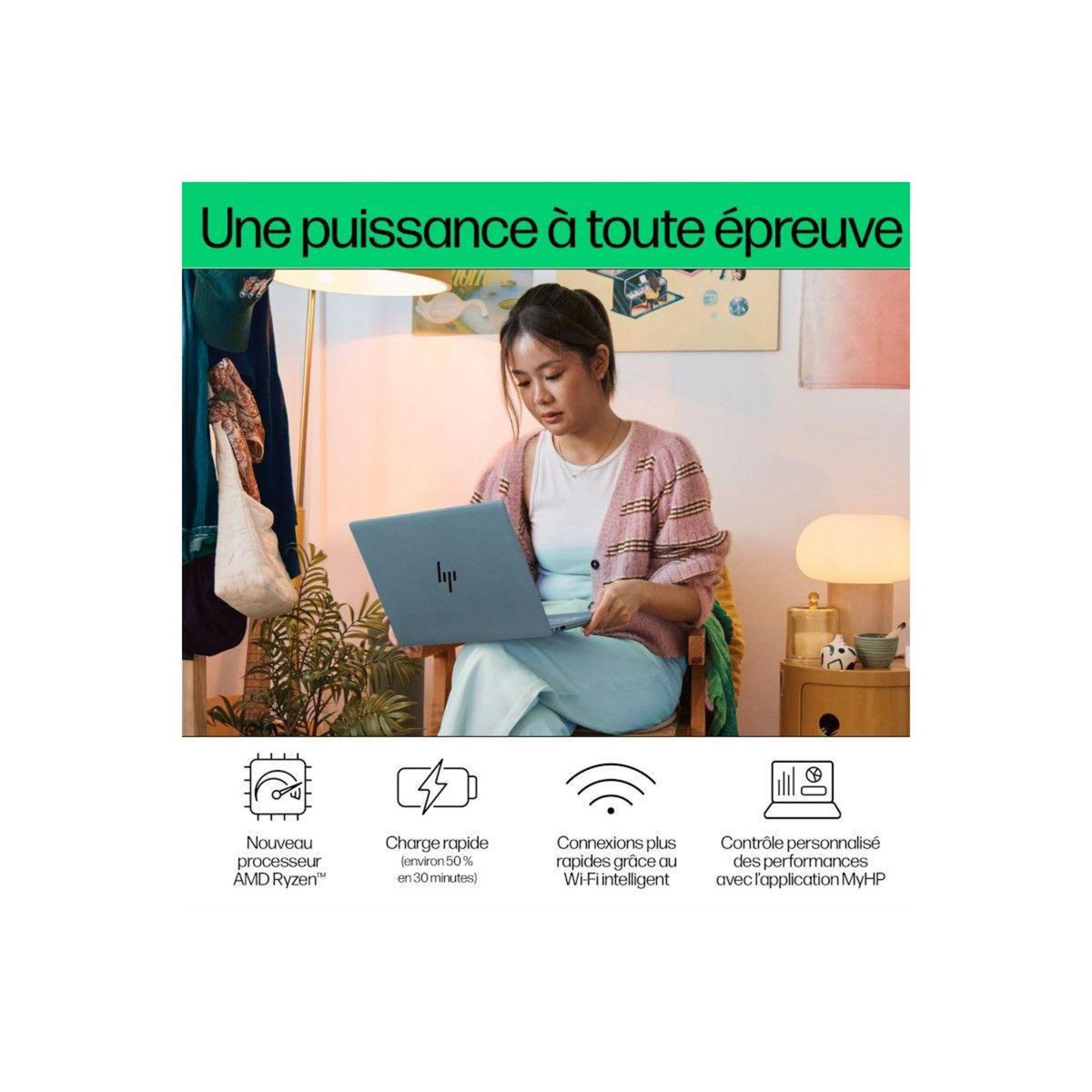 HP Ordinateur portable PavilionPlus 14-ey0018nf OLED