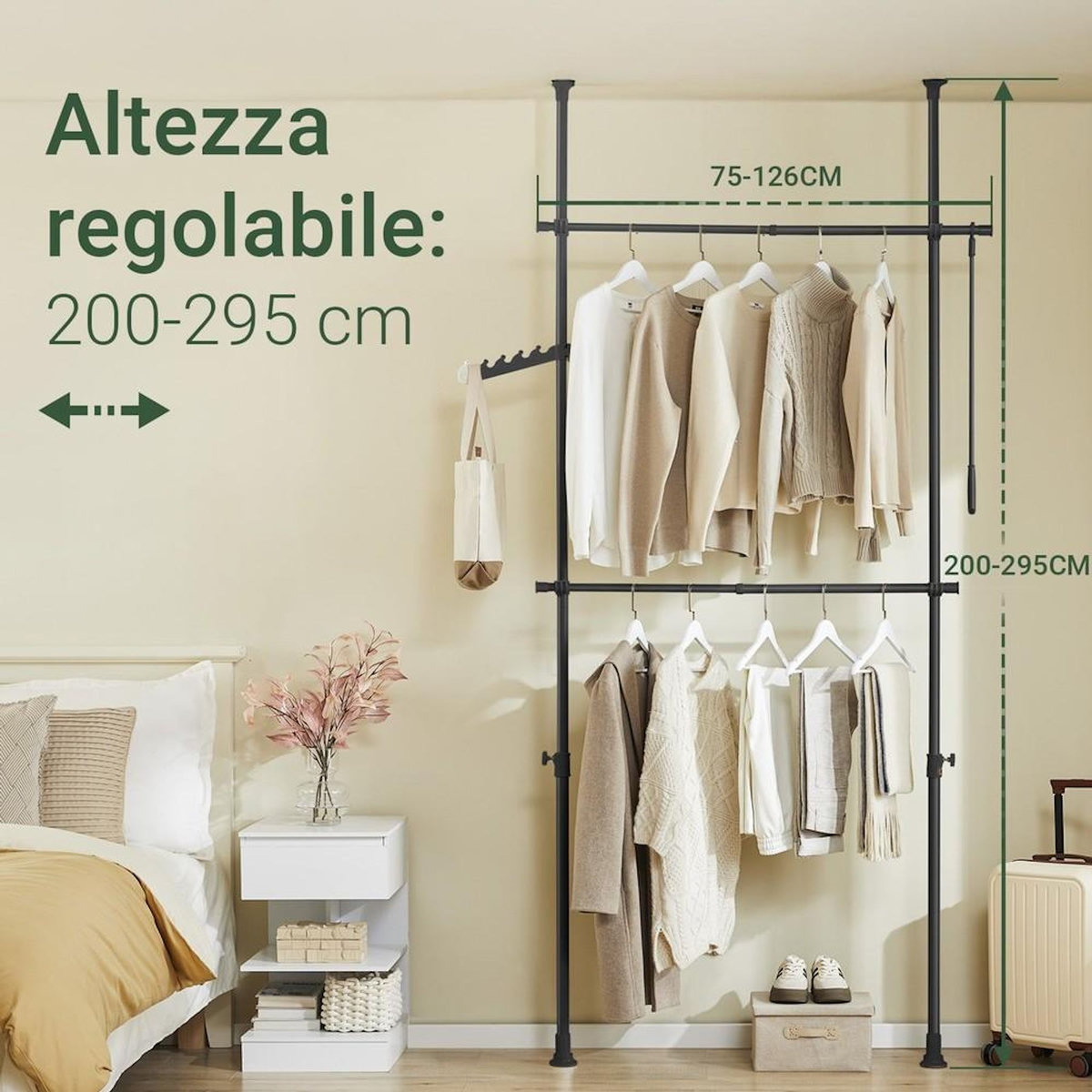 SOBUY SoBuy - Portemanteau Sur Pied réglable - Industriel - FRG109-II