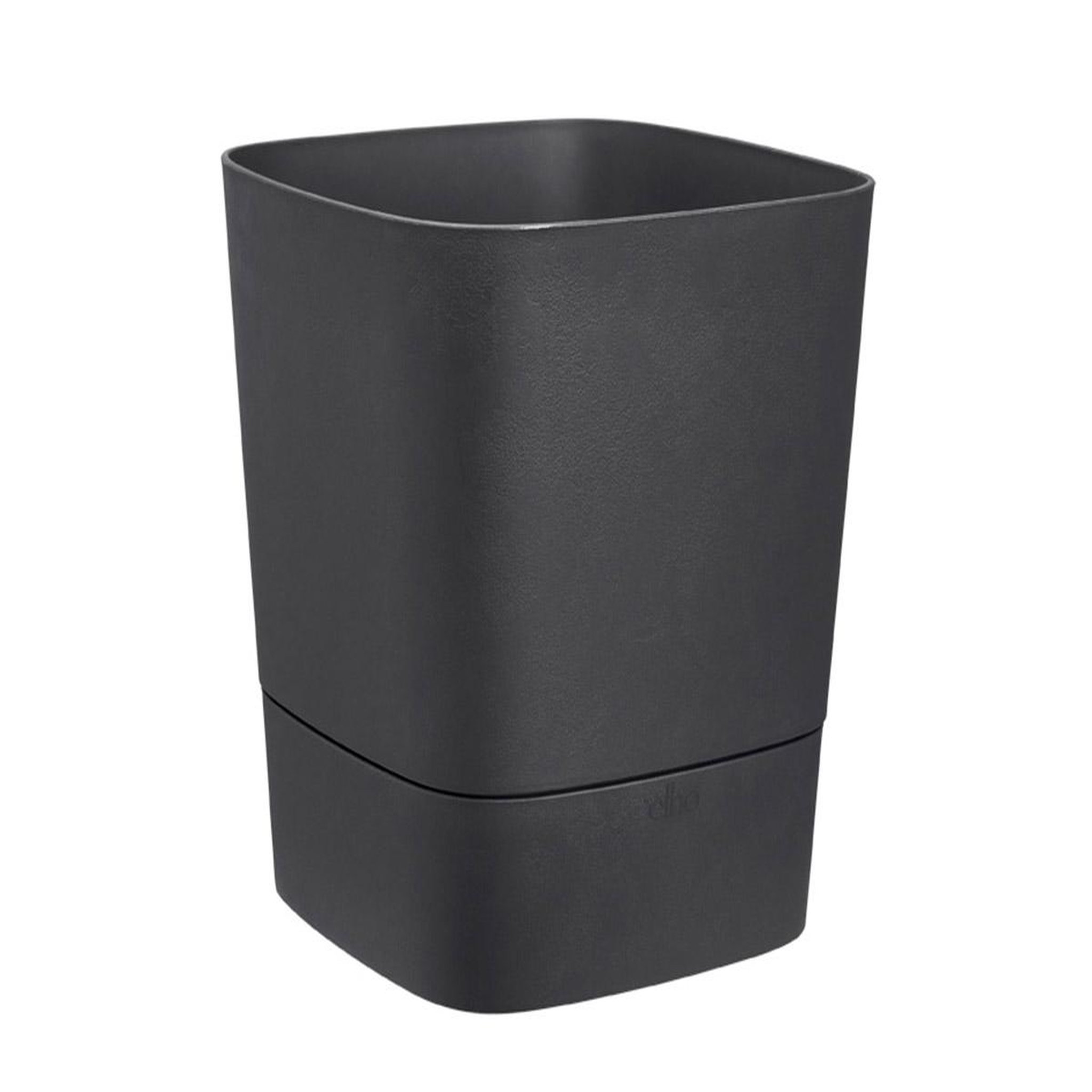 Voir la diapositive 3 : ELHO Pot de fleurs carré extérieur/intérieur 38 x 38 cm Elho Aqua Care Greensense gris charbon