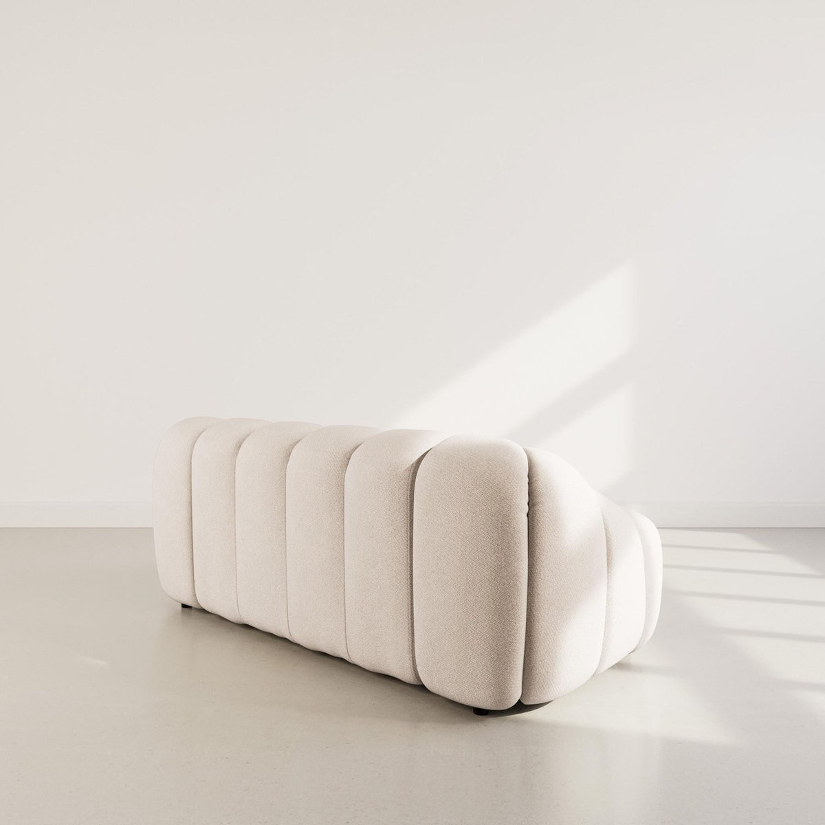 LISA DESIGN Ava - canapé 3 places en velours texturé