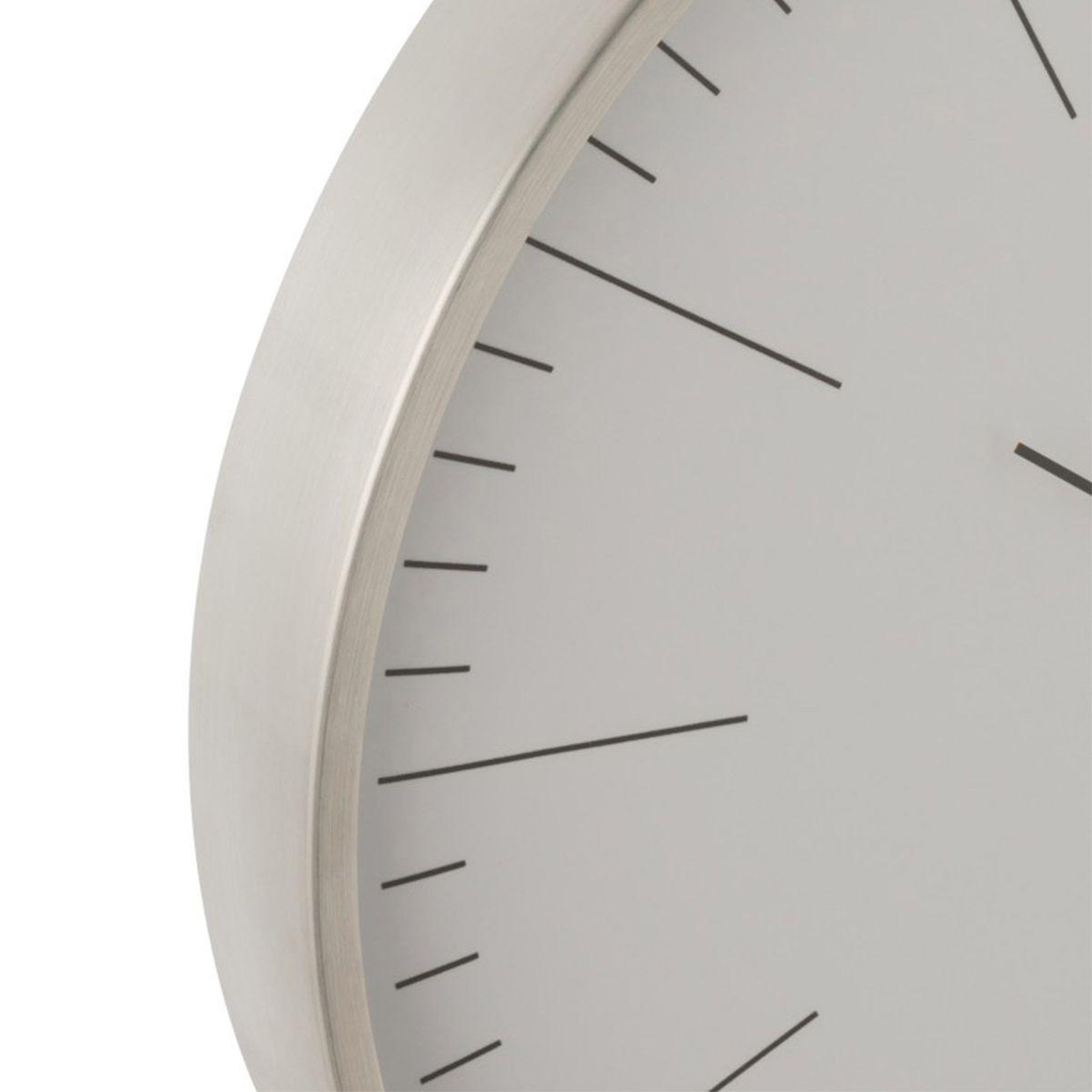 Voir la diapositive 2 : J-LINE Horloge Murale Design Ronde  Gerbert  41cm Gris