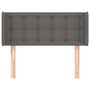 Voir la diapositive 3 : VIDAXL Tete de lit avec oreilles Gris 103x16x78/88 cm Similicuir