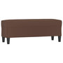 Voir la diapositive 2 : VIDAXL Banc Marron 100x35x41 cm Similicuir