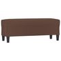 Voir la diapositive 2 : VIDAXL Banc Marron 100x35x41 cm Similicuir