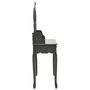 Voir la diapositive 4 : VIDAXL Ensemble de coiffeuse avec tabouret Gris 75x69x140 cm Paulownia
