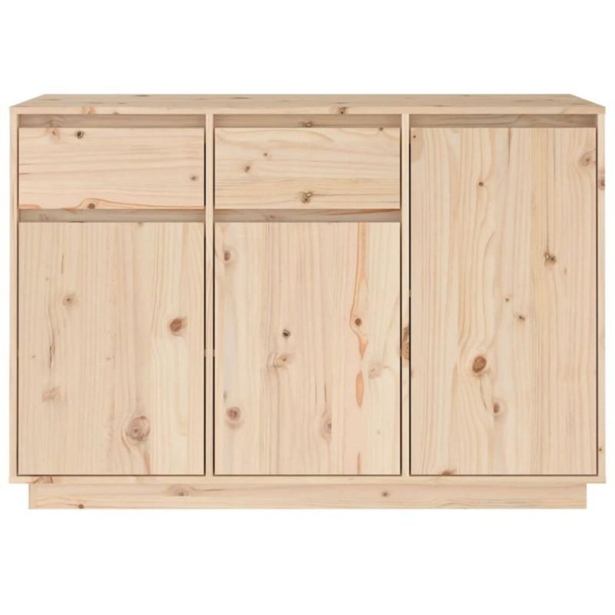 VIDAXL Buffet 110x34x75 cm bois massif de pin