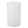 Voir la diapositive 1 : COMPTOIR DE LA BOUGIE Bougie Ronde  Rustic  23cm Blanc