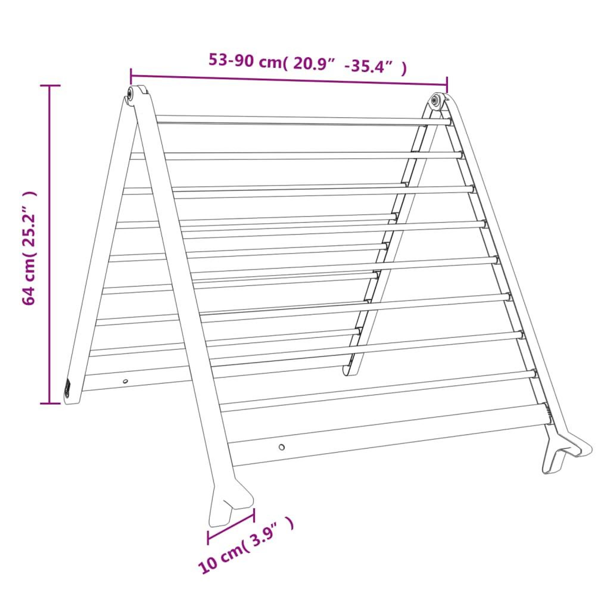 Voir la diapositive 6 : VIDAXL Sechoir pour baignoire extensible 53-90 cm aluminium