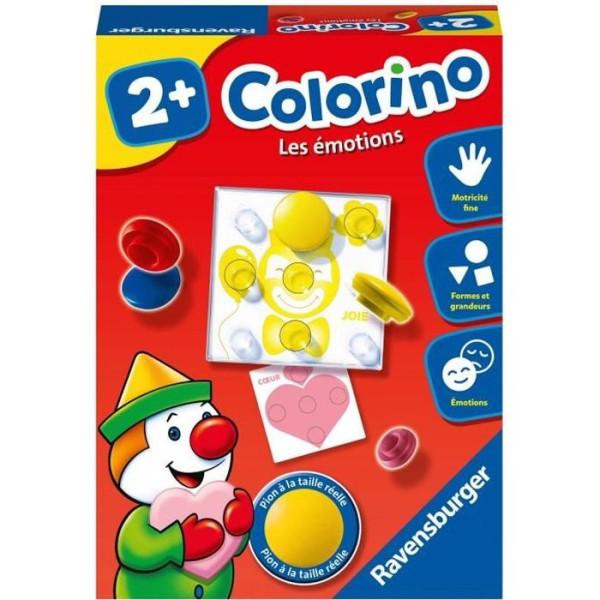 RAVENSBURGER Colorino Les émotions - Jeu éducatif - Apprentissage des couleurs - Activités créatives enfant - Ravensburger - Des 2 ans