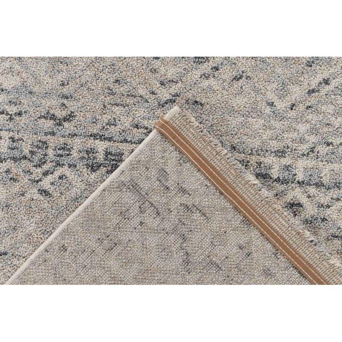Paris Prix Tapis Tissé Déco Scandinave  Gène V  Beige & Bleu