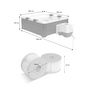 Voir la diapositive 4 : MSpa Spa rigide 6 places hydromassages. 4 coussins + 8 filtres. OSLO AMBER. beige. L 160 x P 160 x H 65 cm