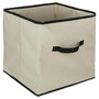 Voir la diapositive 1 :  Boîte de Rangement Pliable  Basic  31x31cm Lin
