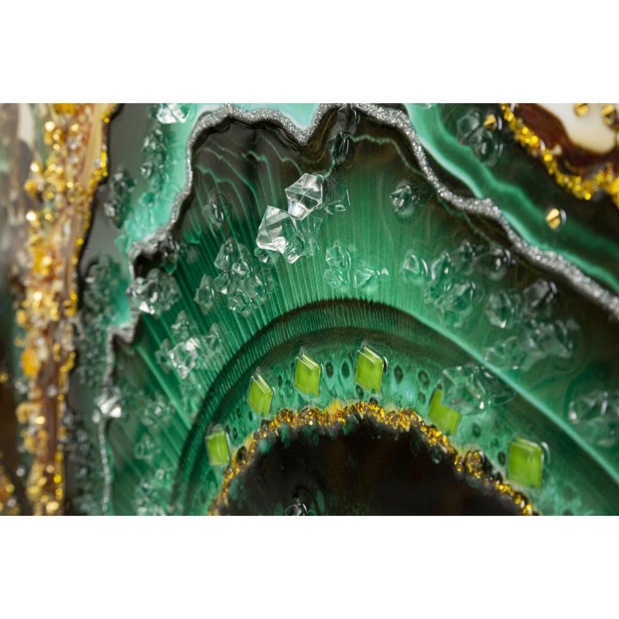 Voir la diapositive 5 : Paris Prix Tableau imprimé déco  smeraldy  62x82cm vert