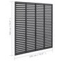 Voir la diapositive 5 : VIDAXL Cloture a persiennes WPC 180x180 cm gris