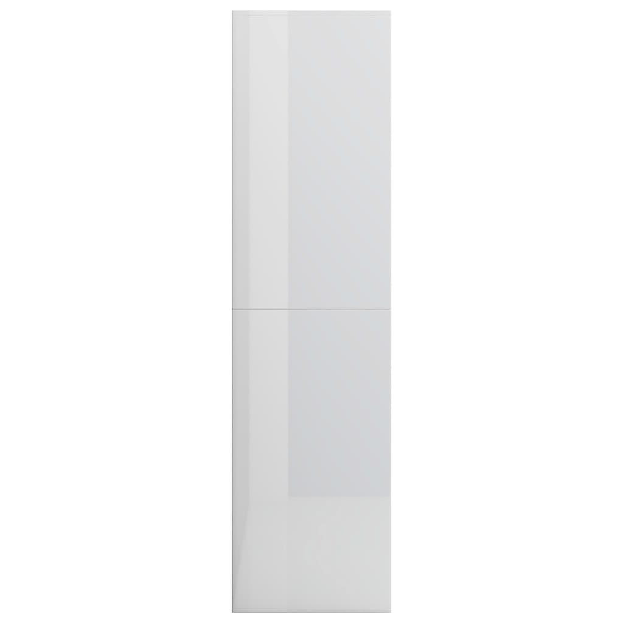Voir la diapositive 5 : VIDAXL Bibliotheque/Separateur de piece Blanc brillant Bois ingenierie