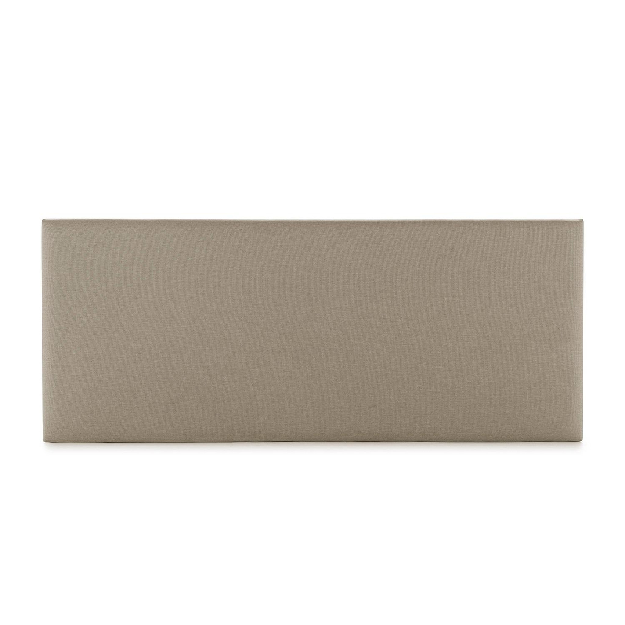 Voir la diapositive 3 : VS VENTA-STOCK Tête de lit Aura tapissée en tissu Beige 160x60 cm