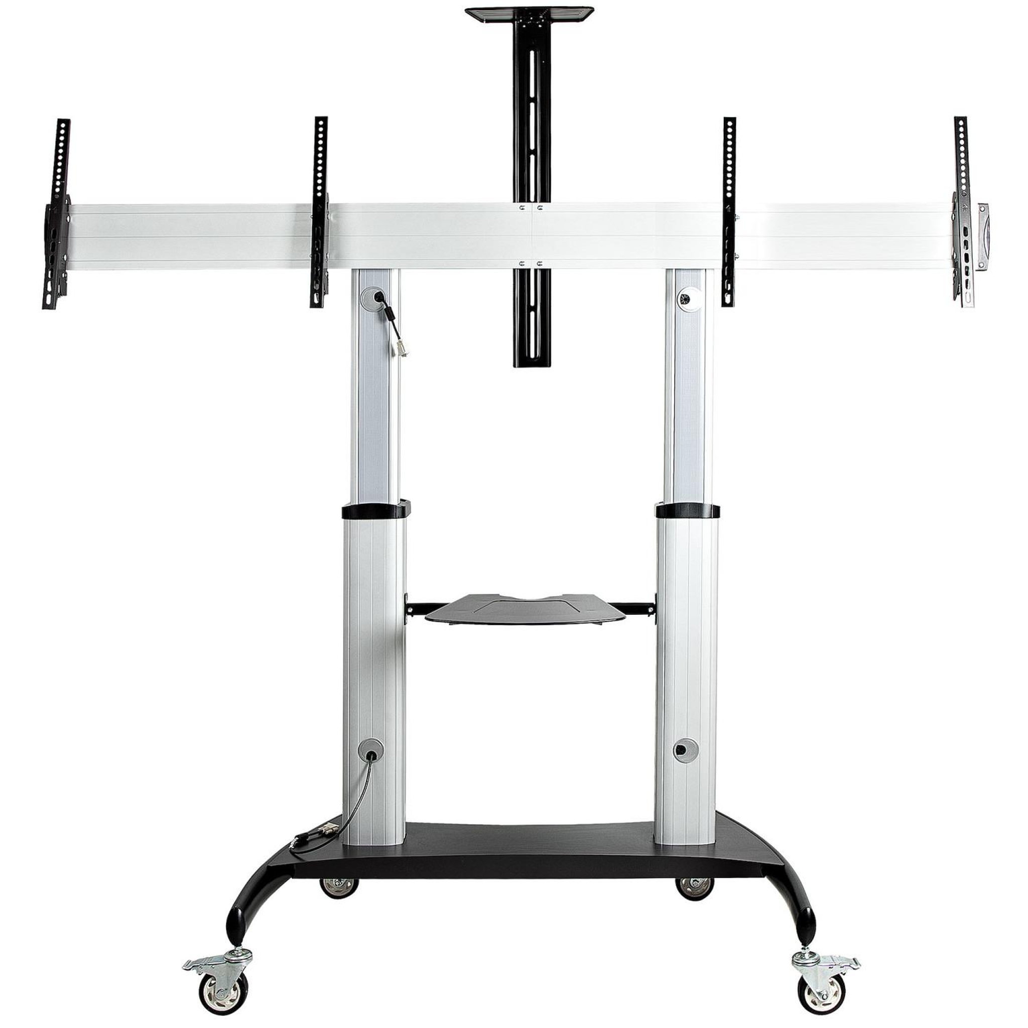 Voir la diapositive 3 : Startech Startech.com stndmtvduo support pour téléviseur 152,4 cm (60 ) noir, argent