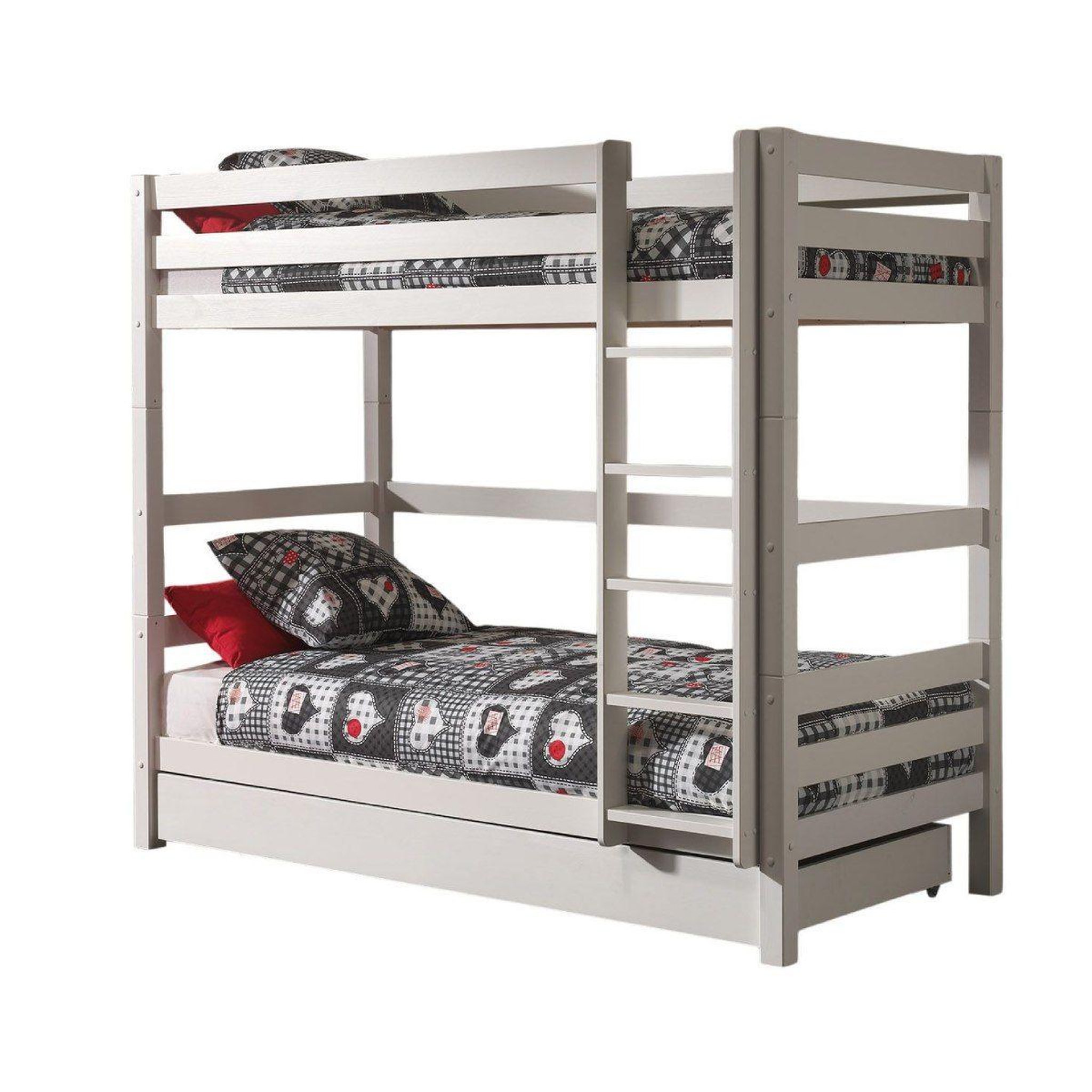 Paris Prix Pack - lit superposé enfant & tiroir  pino  182cm blanc