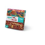 CROCODILE CREEK Puzzle 48 pieces - Dessus et dessous - Le monde des dinosaures