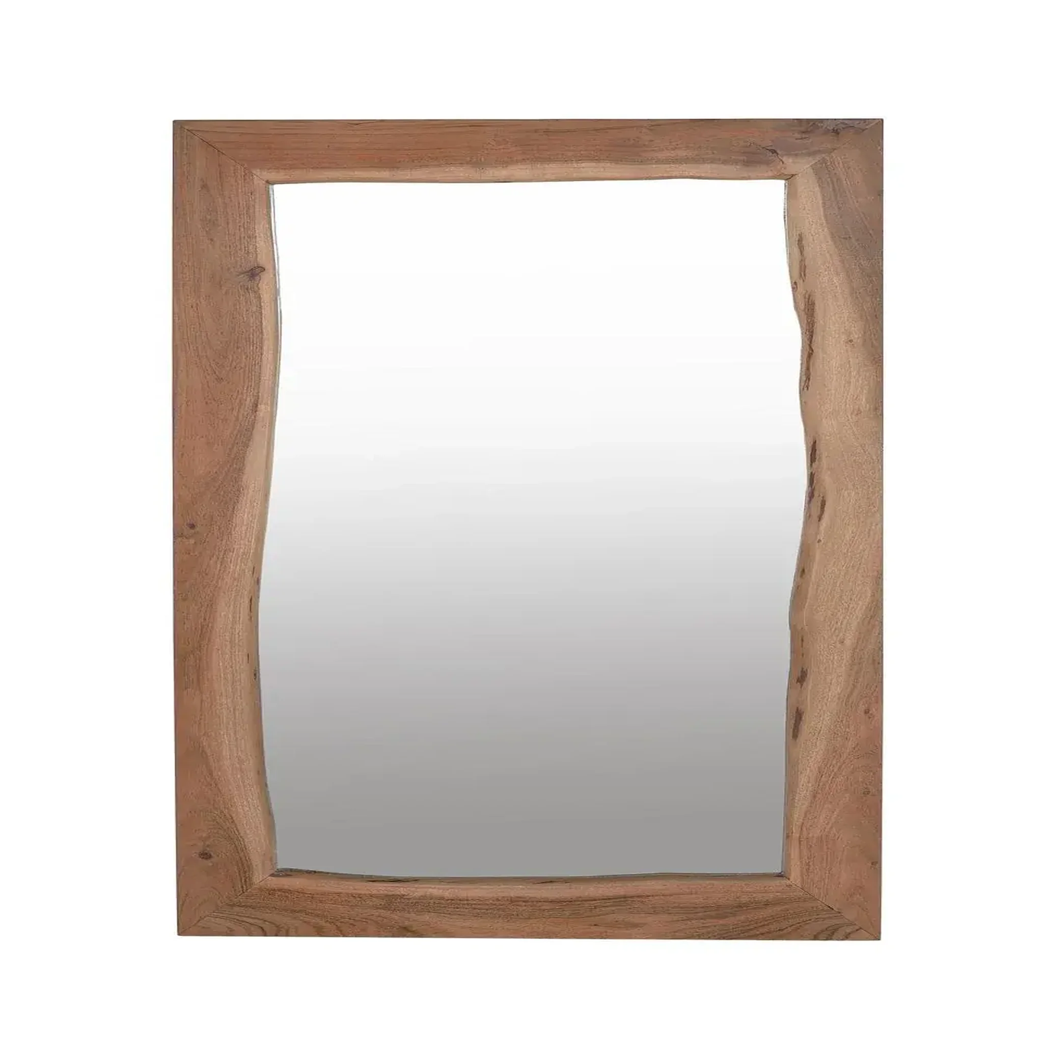 GINER Y COLOMER SL Miroir en bois d'acacia, dos en mdf 65 cm style rustique moderne