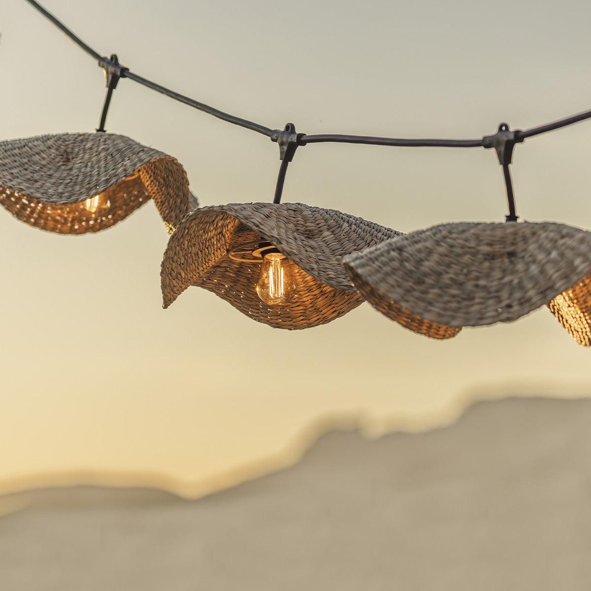 Lumisky Guirlande lumineuse MOLLY Beige Herbe marine 6m