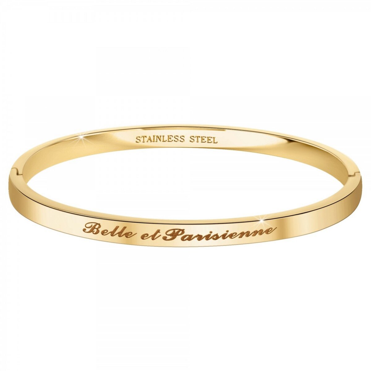 SC CRYSTAL Belle et Parisienne - Bracelet SC Crystal en Acier Finement doré