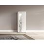 Voir la diapositive 4 : BEST MOBILIER Stafford - vitrine - blanc - 60x159 cm